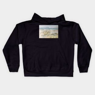 Abstract Cornish English Beach Seascape British Landscape Kids Hoodie